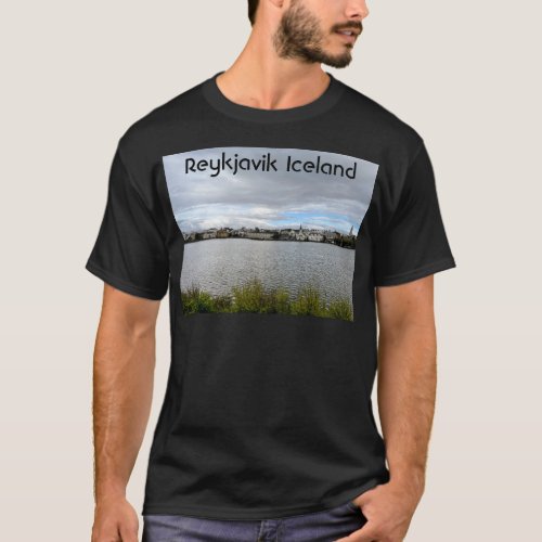 Reykjavik Iceland Photo Tjornin Pond Personalize T_Shirt