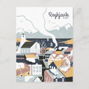 Reykjavik, Iceland, Postcard