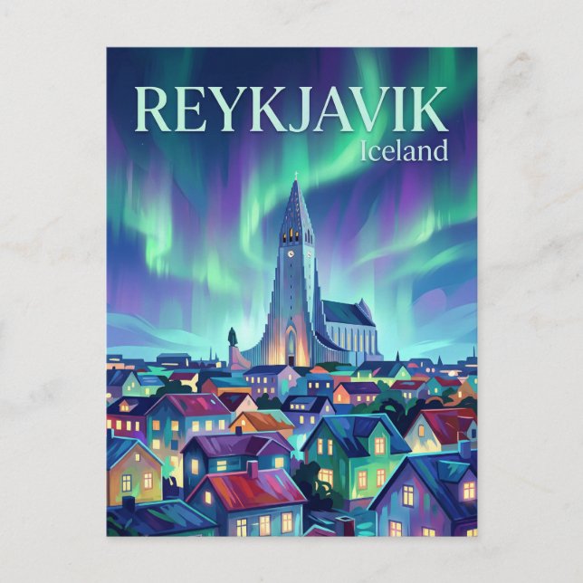 Reykjavík Iceland Postcard (Front)
