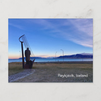 Reykjavik Iceland Postcard with writing