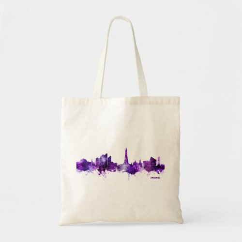 Reykjavik Iceland Skyline Purple 22222 Date Tote Bag