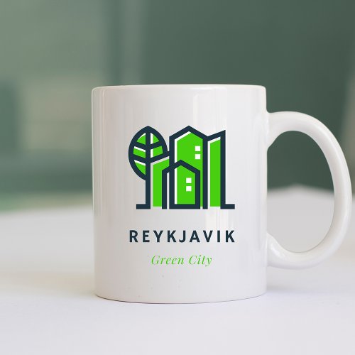 Reykjavik Iceland Sustainable Green City Coffee Mug