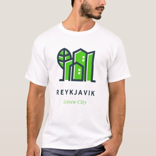 Reykjavik Iceland Sustainable Green City T_Shirt