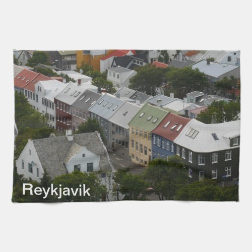 Reykjavik Iceland Tea Towel