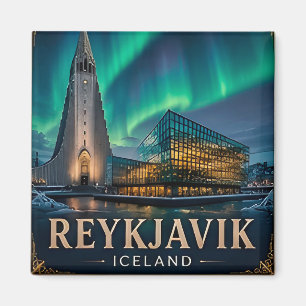 🧲 Reykjavik Iceland Travel Keepsake For Visitors Magnet