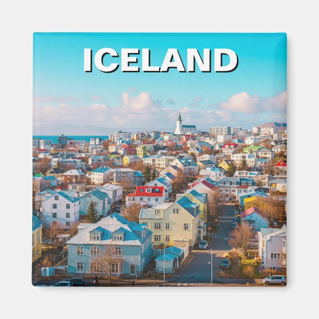 Reykjavík Iceland Travel Magnet (Front)