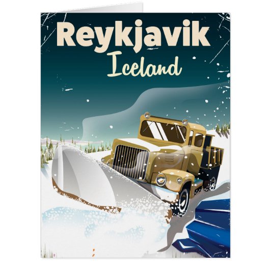 Reykjavik Iceland travel print (Front)