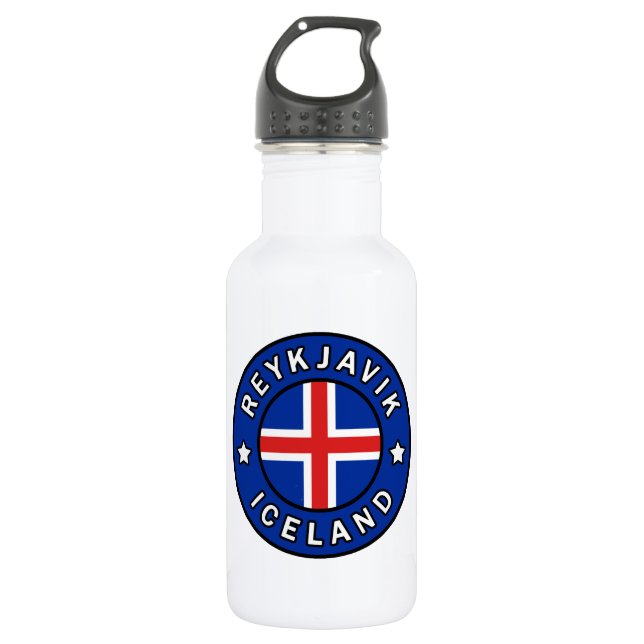 Reykjavik Iceland Water Bottle (Front)