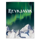 Reykjavik Vintage Travel Poster (Front)