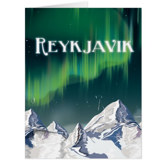 Reykjavik Vintage Travel Poster (Front)