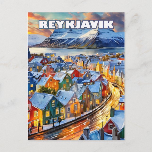 Reykjavík, where culture and art flourish postcard (Front)