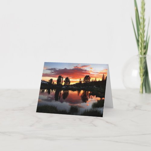 Reymann Lake Sunset _ Yosemite Card