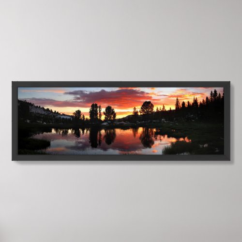 Reymann Lake Sunset _ Yosemite Framed Art