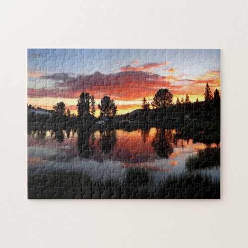 Reymann Lake Sunset _ Yosemite Jigsaw Puzzle