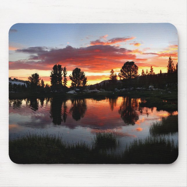 Reymann Lake Sunset - Yosemite Mouse Pad (Front)
