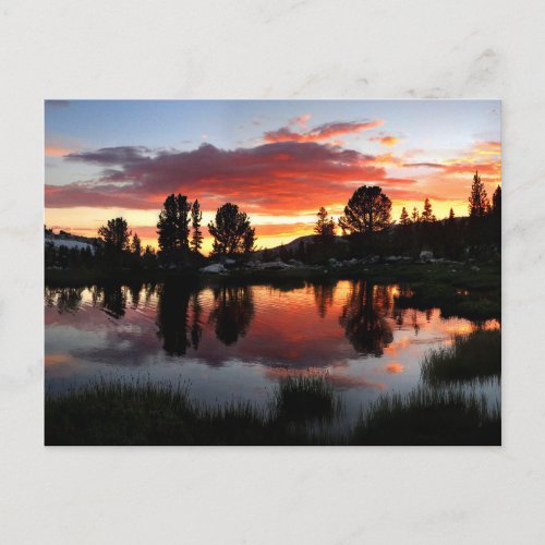 Reymann Lake Sunset _ Yosemite Postcard