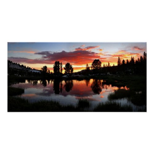 Reymann Lake Sunset _ Yosemite Poster