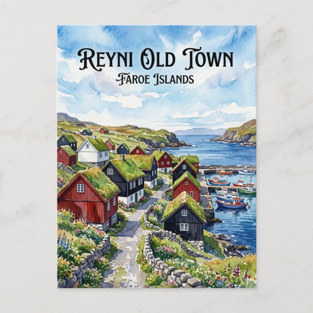Reyni Faroe Islands Postcard (Front)