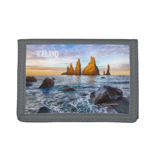 Reynisfjara Beach Iceland Trifold Wallet