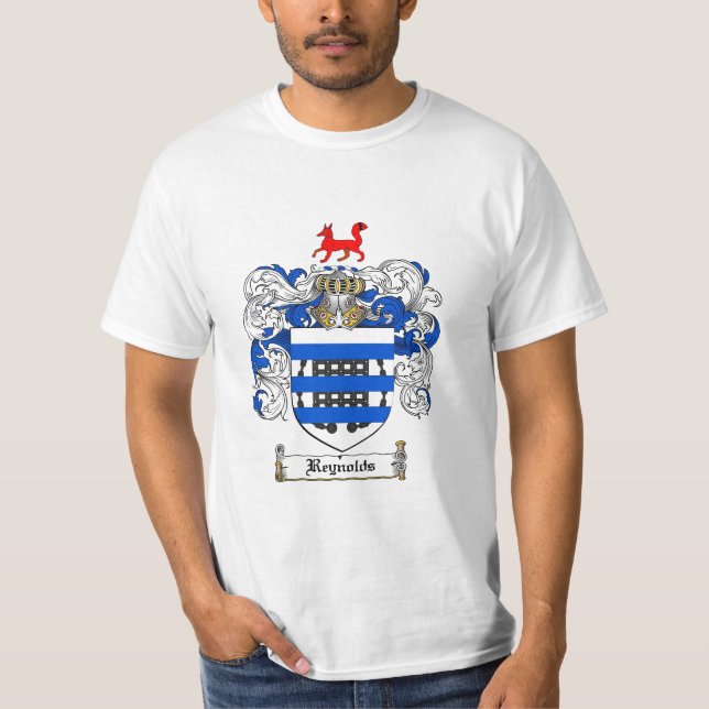 Reynolds Family Crest - Reynolds Coat of Arms T-Shirt (Front)