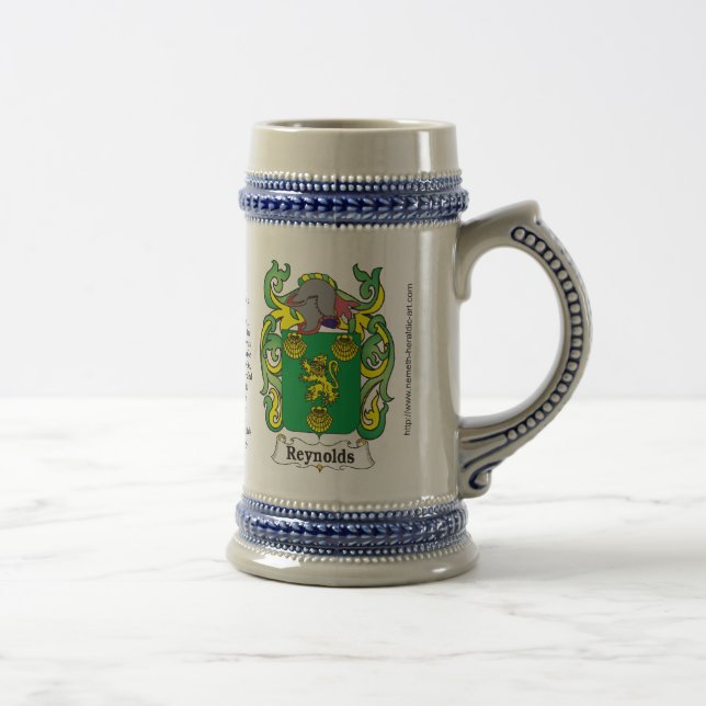 Reynolds Family Crest Stein (Right)