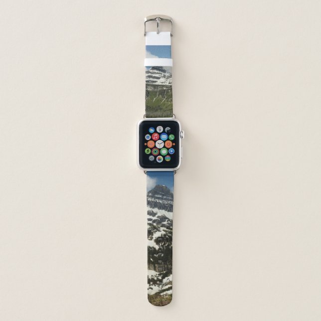 Reynolds Mountain from Logan Pass at Glacier Park Apple Watch Band (Front)