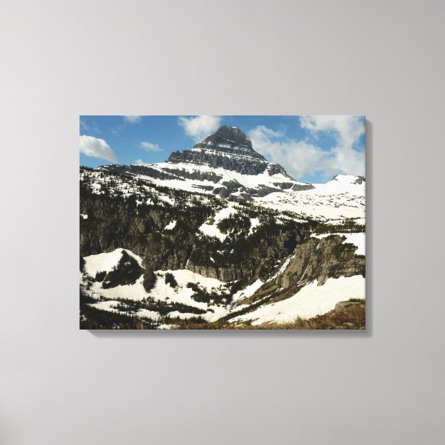 Reynolds Mountain from Logan Pass at Glacier Park Canvas Print (Front)