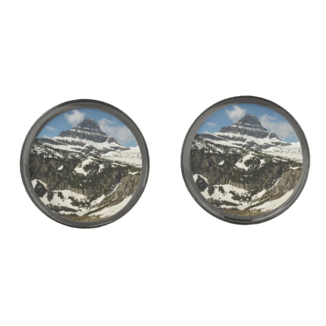 Reynolds Mountain from Logan Pass at Glacier Park Cufflinks (Front)