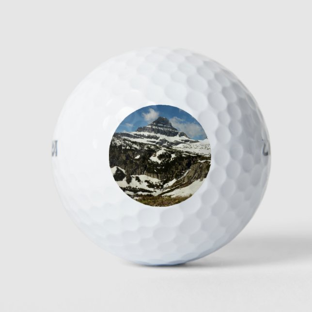 Reynolds Mountain from Logan Pass at Glacier Park Golf Balls (Front)