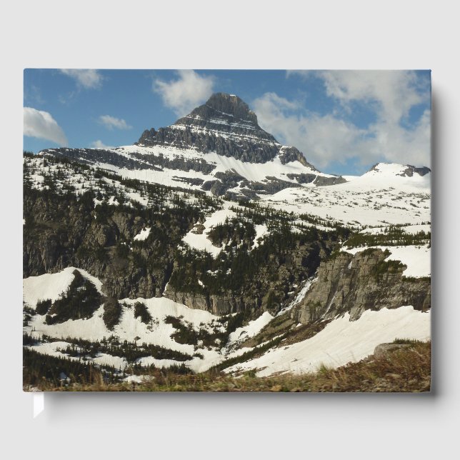 Reynolds Mountain from Logan Pass at Glacier Park Guest Book (Front)