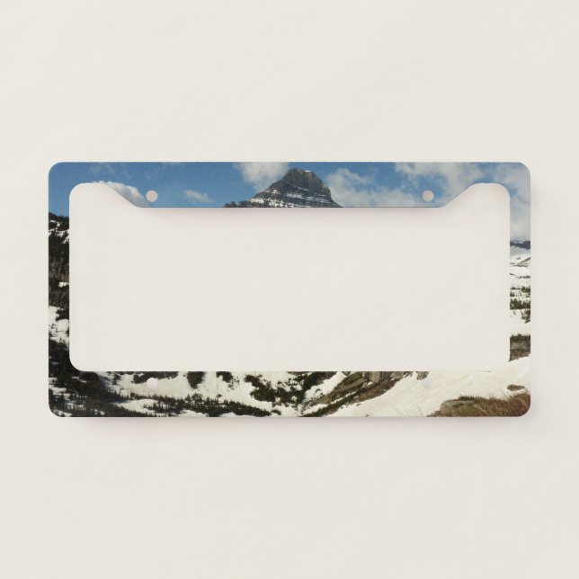 Reynolds Mountain from Logan Pass at Glacier Park License Plate Frame (Front)