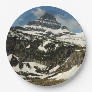Reynolds Mountain from Logan Pass at Glacier Park Paper Plates