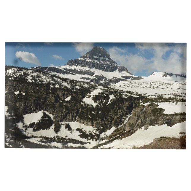 Reynolds Mountain from Logan Pass at Glacier Park Place Card Holder (Front)