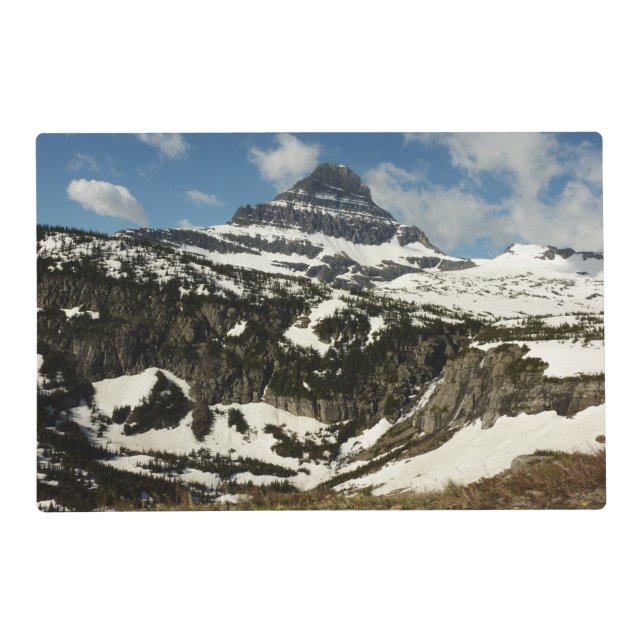 Reynolds Mountain from Logan Pass at Glacier Park Placemat (Front)