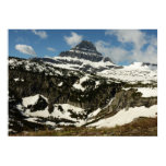 Reynolds Mountain from Logan Pass at Glacier Park Poster