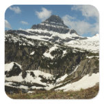 Reynolds Mountain from Logan Pass at Glacier Park Square Sticker