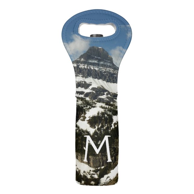 Reynolds Mountain from Logan Pass at Glacier Park Wine Bag (Front)