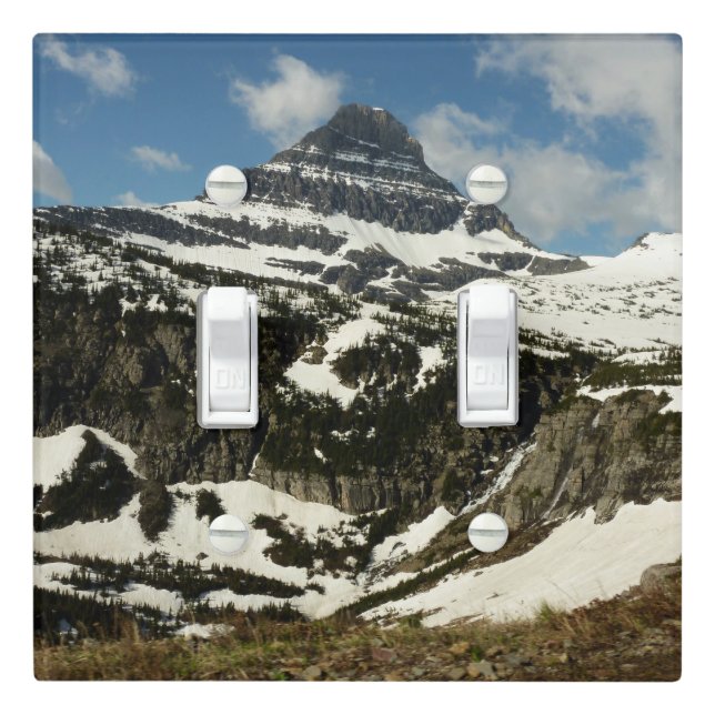 Reynolds Mountain from Logan Pass Light Switch Cover (In Situ)