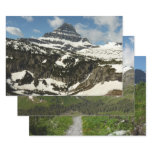 Reynolds Mountain from Logan Pass Wrapping Paper Sheets