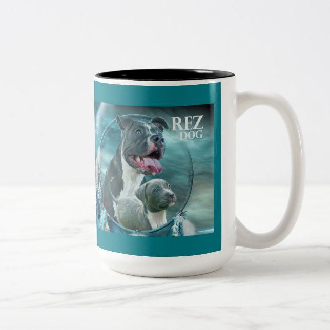 Rez Dog Two Tone Mug (Right)