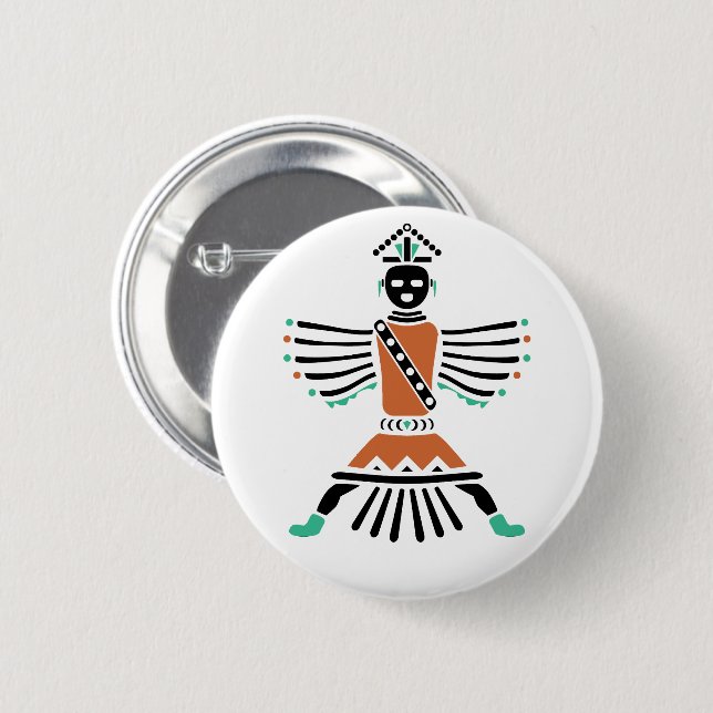 rez knifewing warrior button (Front & Back)