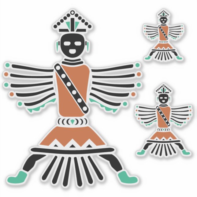 rez knifewing warrior sticker (Front)