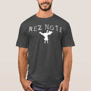 Rez Note Powwow Native American Design  T-Shirt