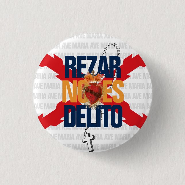 REZAR NO ES DELITO BUTTON (Front)