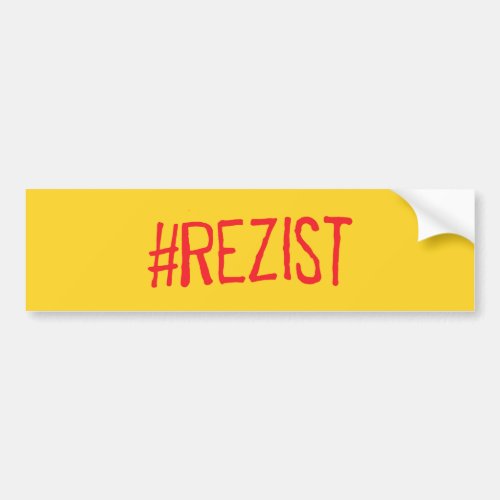 rezist romania political slogan resist protest sym bumper sticker