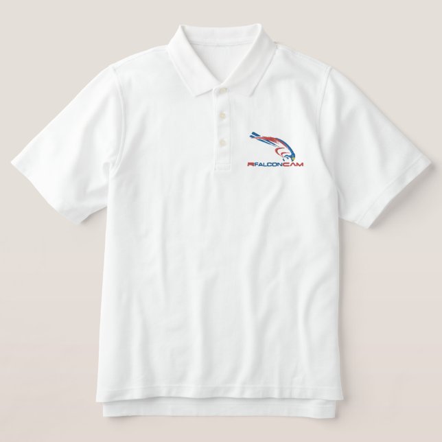 Rfalconcam Classic Embroidered Polo Shirt (Design Front)