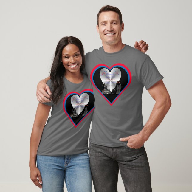 Rfalconcam-ROC Falcons 25 Yrs Heart T-Shirt colors (Unisex)