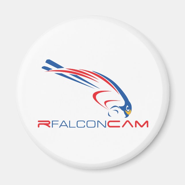 Rfalconcam Round Magnet (Front)