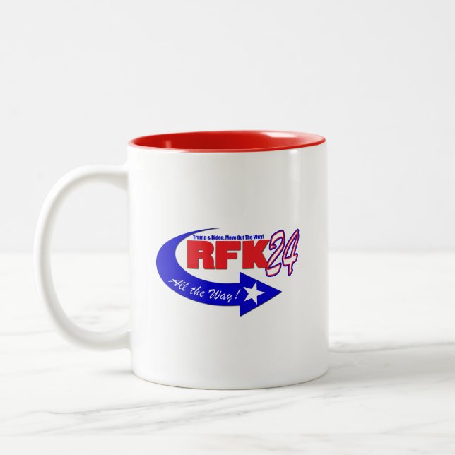 RFK ALL THE WAY 2024  Two-Tone COFFEE MUG (Left)