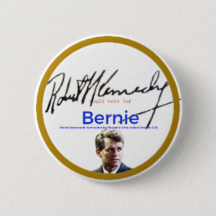 RFK for Bernie Sanders Pinback Button